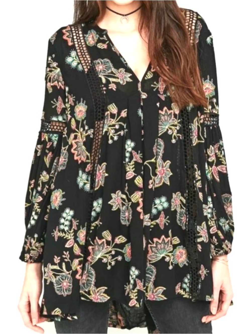 Free People "Just The Two Of Us" tunic top